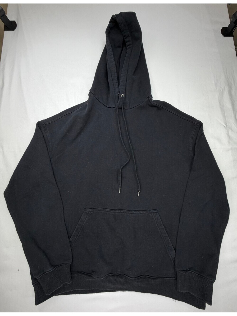 Ksubi Men's Hoodie Sweatshirt Pullover Cotton Front Pockets Size Large Black